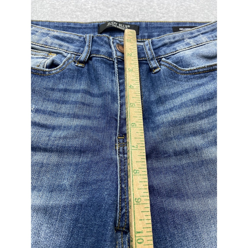 Judy Blue Jeans Womens 30 Relaxed Fit Distressed Ripped Denim Stretch Casual Pan - Picture 7 of 13